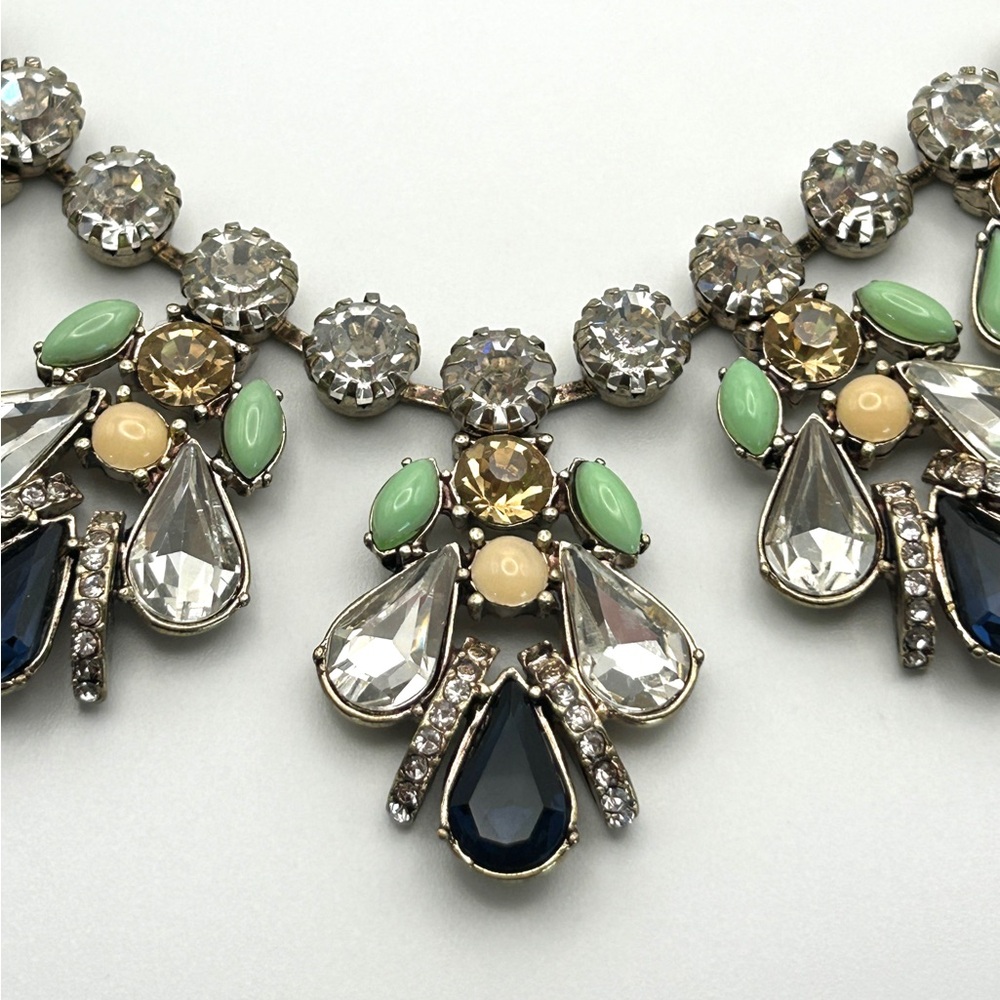 Beautiful Multi Crystal Stone Statement Necklace … - image 3